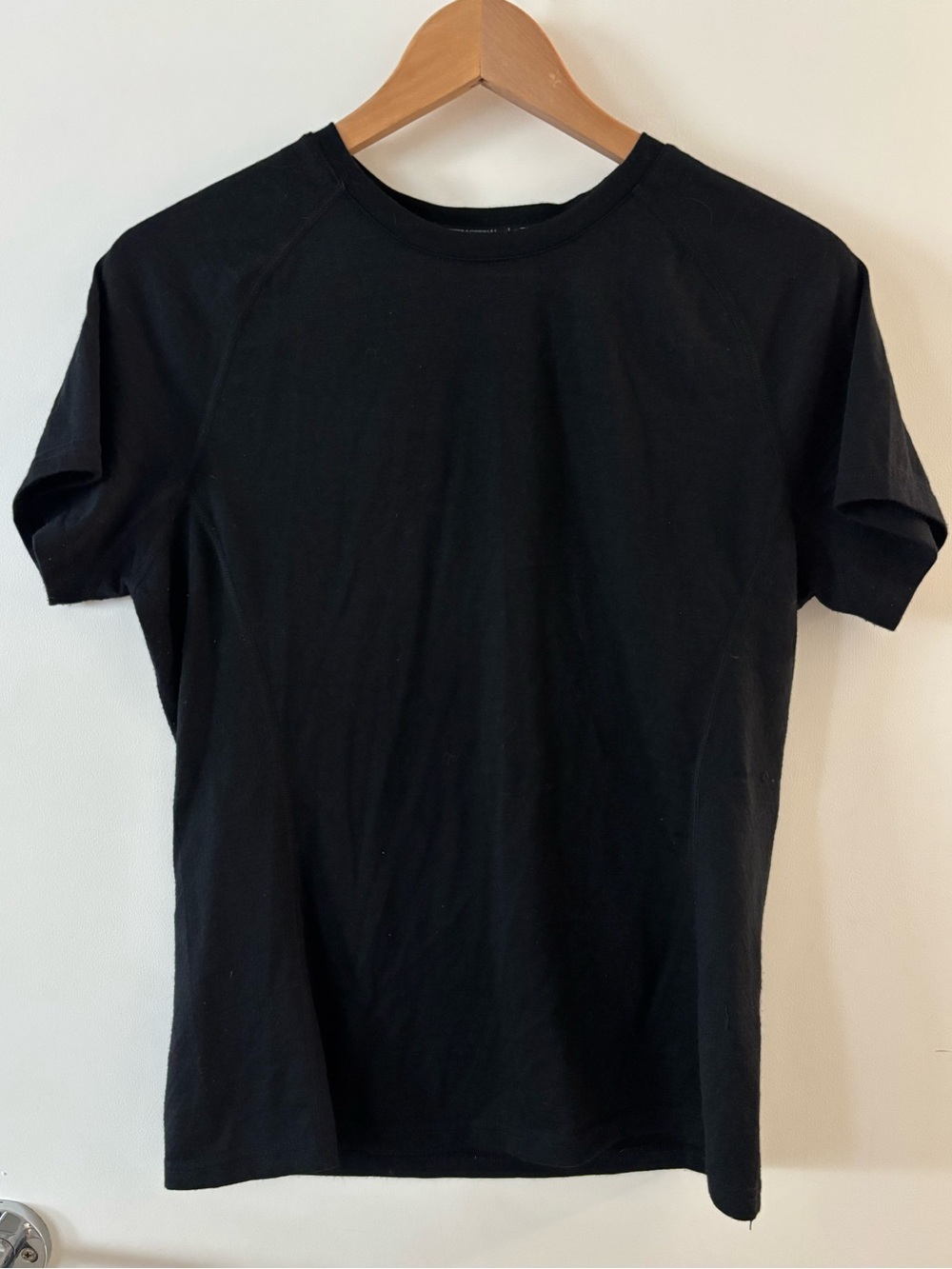 Mountain Warehouse Merino Black Short Sleeve Base Layer L